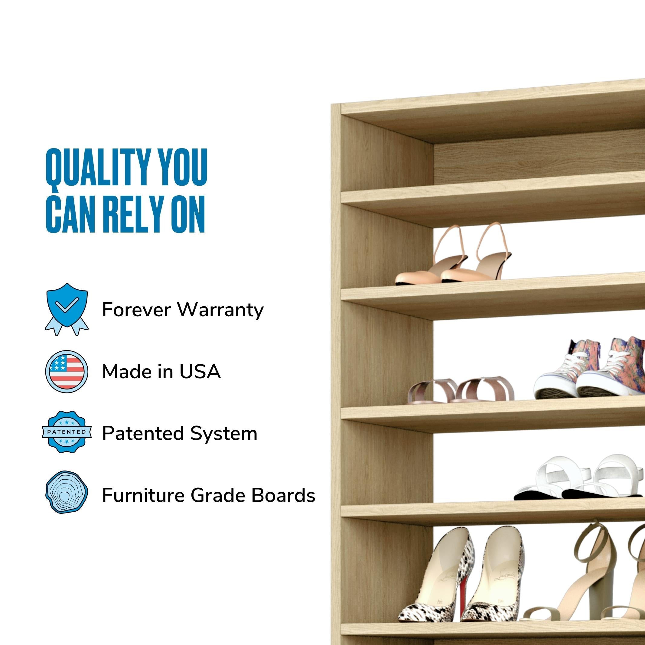 Straight (8 Shelves) Natural Oak ab_test
