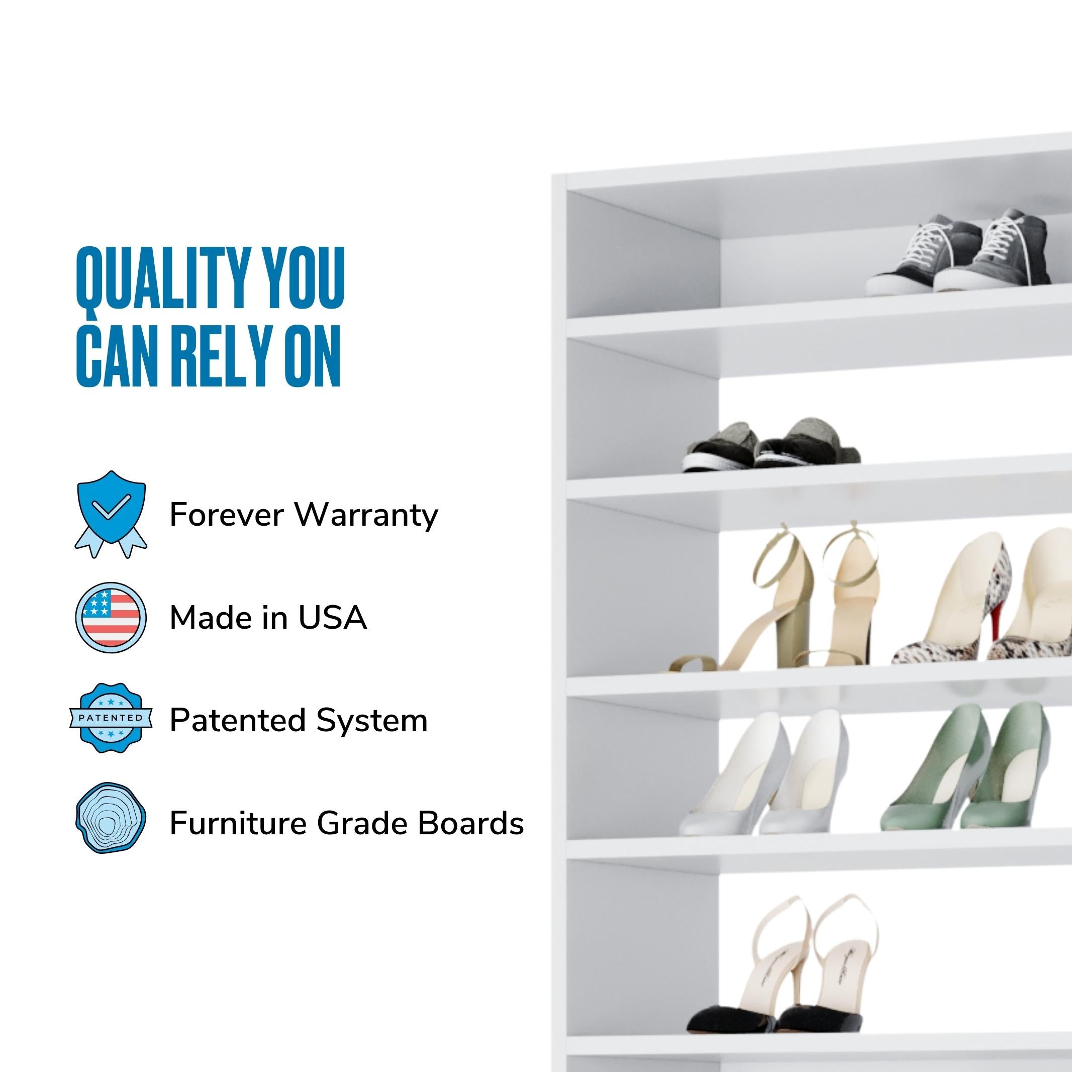 Straight (8 Shelves) White ab_test