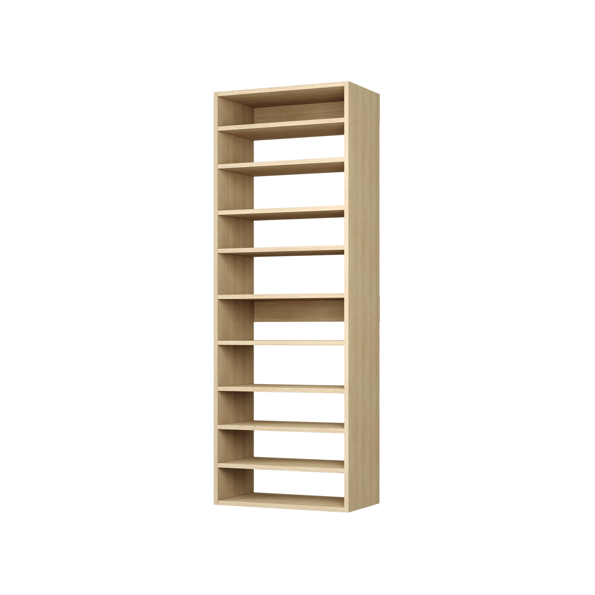 Natural Oak Straight (8 Shelves)