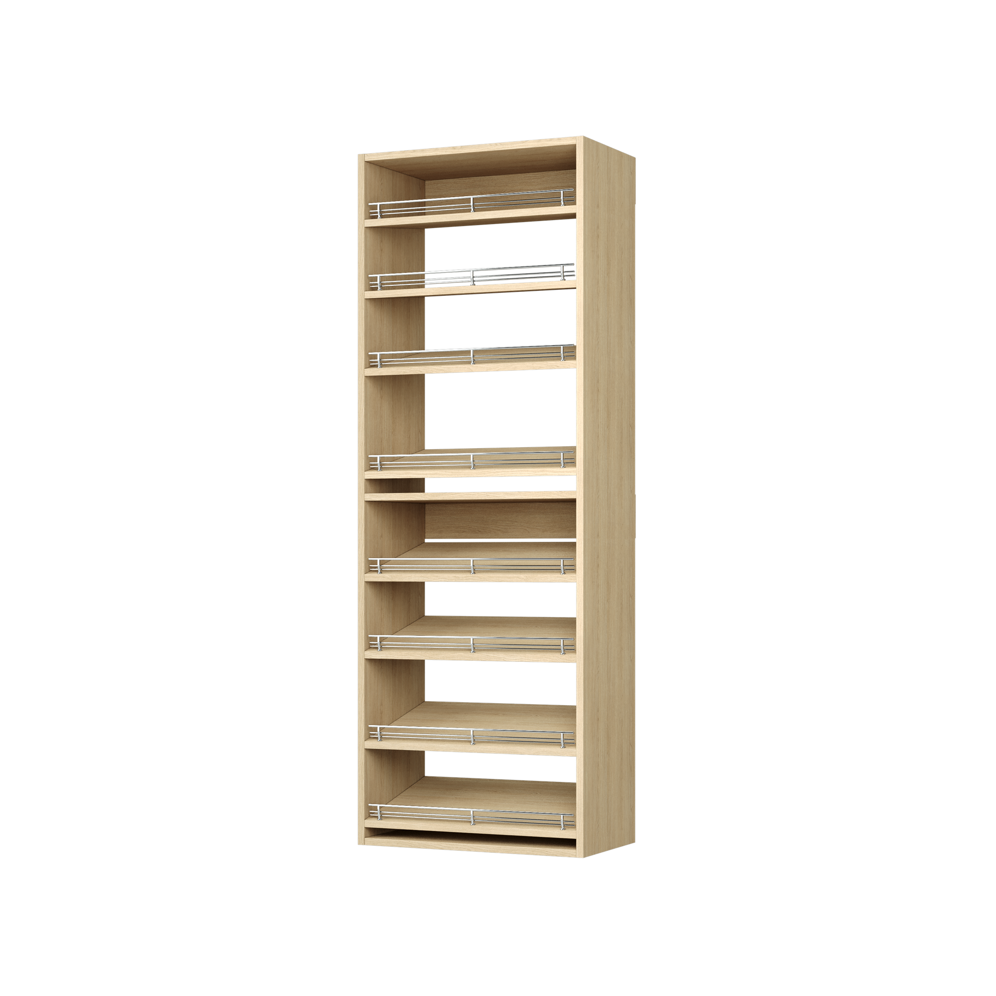 Natural Oak Slanted (8 Shelves)