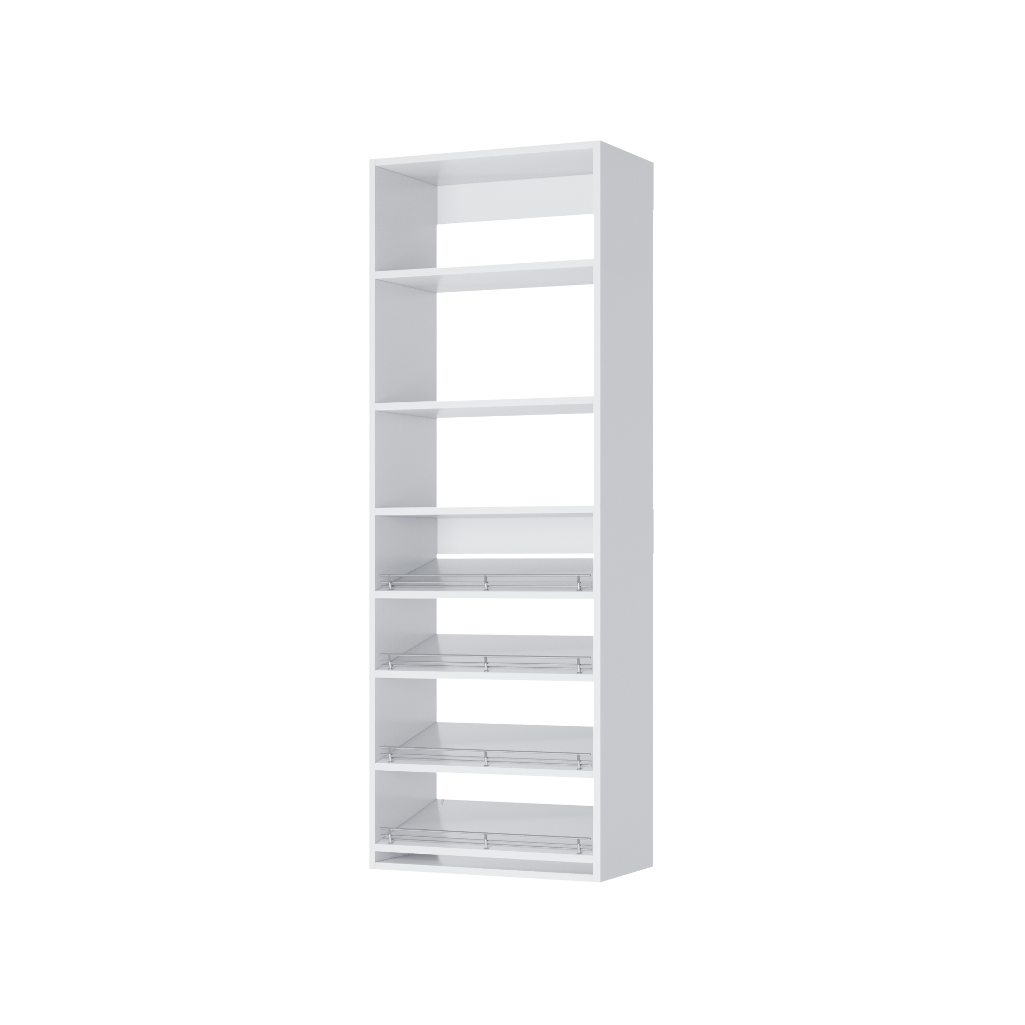 White Slanted (4 Shelves)