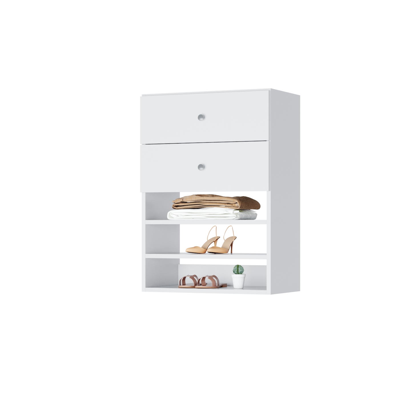 Drawer + Shelving Short Tower for Closets | Modular Closets