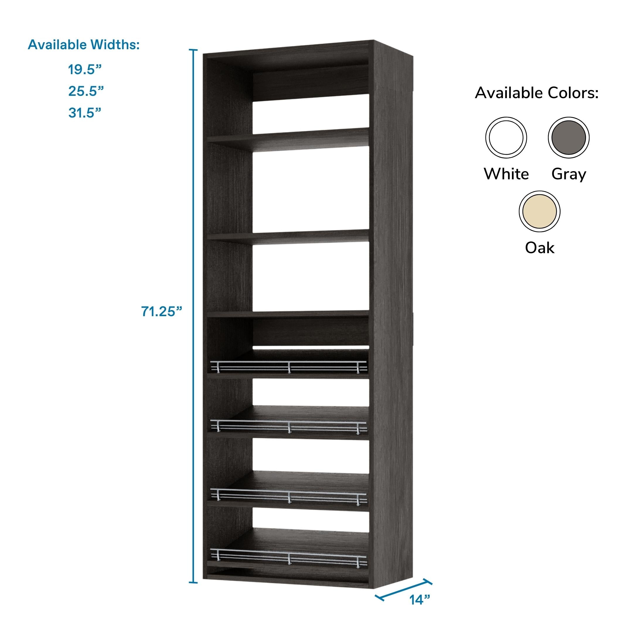 Slanted (4 Shelves) Grey ab_test