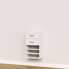Drawer + Shelving Short Tower for Closets | Modular Closets