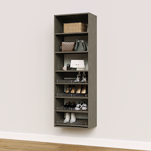 Grey 4 Slanted Shelves
