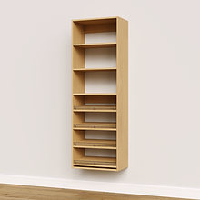 Natural Oak 4 Slanted Shelves