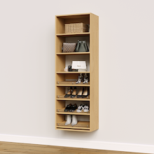 Natural Oak 4 Slanted Shelves