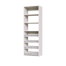 White 4 Slanted Shelves