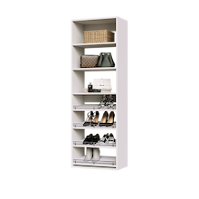 White 4 Slanted Shelves