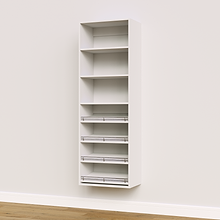 White 4 Slanted Shelves