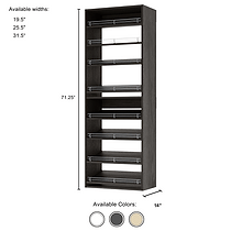 Grey Slanted (8 Shelves)