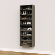 Grey 8 Slanted Shelves