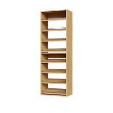 Natural Oak 8 Slanted Shelves