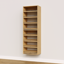 Natural Oak 8 Slanted Shelves