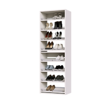 White 8 Slanted Shelves