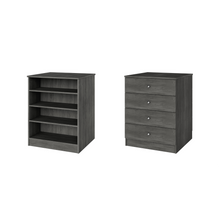 Grey slab drawers adjustable shelves