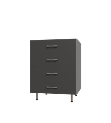 4 Drawer Base Shelf Tower