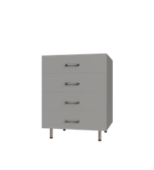 4 Drawer Base Shelf Tower