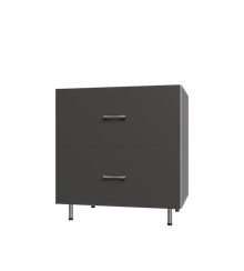 2 Drawer Base Shelf Tower