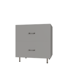 2 Drawer Base Shelf Tower