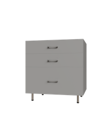 3 Drawer Base Shelf Tower