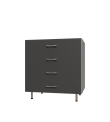 4 Drawer Base Shelf Tower