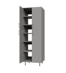 Split Door Tall Shelf Tower