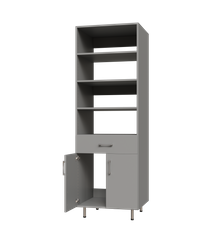 Lower Door, 1 Drawer Tall Shelf Tower