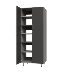 Split Door Tall Shelf Tower