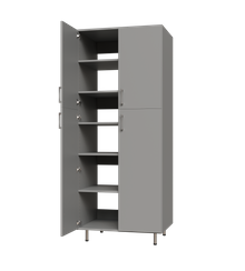 Split Door Tall Shelf Tower