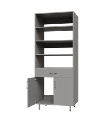Lower Door, 1 Drawer Tall Shelf Tower