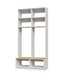 White/Natural Oak 41.25 No