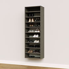 Grey 10 Straight Shelves