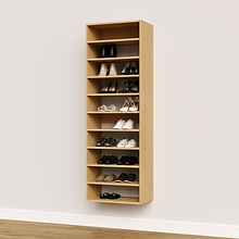 Natural Oak 10 Straight Shelves