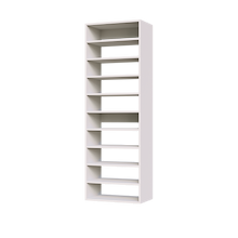 White 10 Straight Shelves