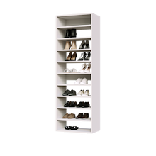 White 10 Straight Shelves