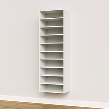 White 10 Straight Shelves