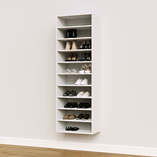 White 10 Straight Shelves