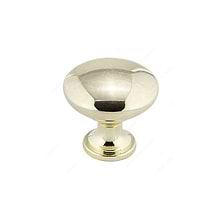 Contemporary Round Metal Knob