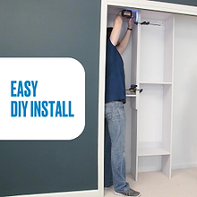 Slanted (4 Shelves) White DIY Install ab_test