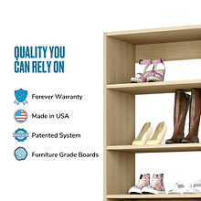 Slanted (4 Shelves) Natural Oak ab_test