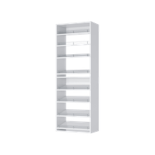 White Slanted (8 Shelves)