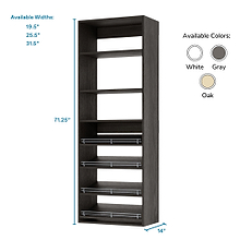 Slanted (4 Shelves) Grey ab_test