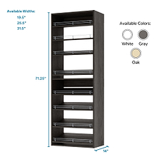 Slanted (8 Shelves) Grey ab_test