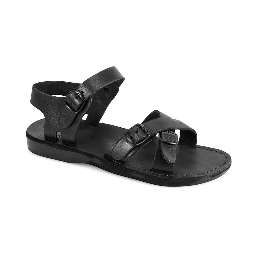 James Men's Leather Adjustable Strap Sandal | Brown