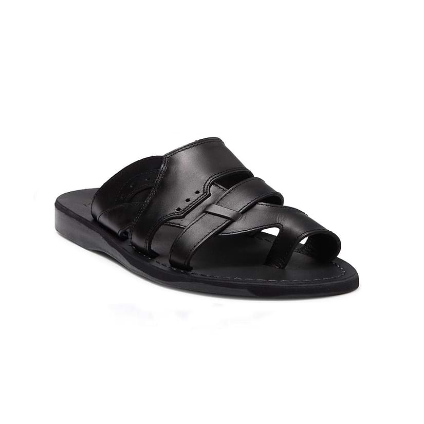Men's Toe Loop Sandals - Aron Brown - Jerusalem Sandals