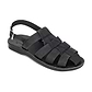 Michael Black Nubuck Leather Sandal - Side View