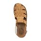 Michael Tan Nubuck Leather Sandals - Top View
