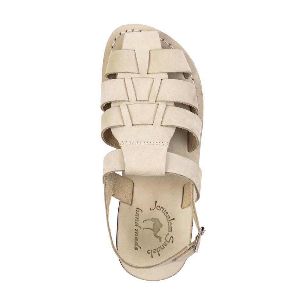 Michael White Nubuck Leather Sandal - Top View