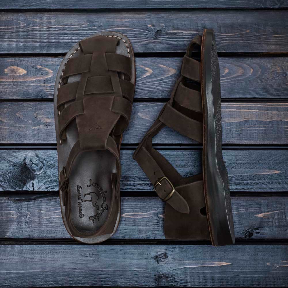 ダニエル Daniel - Leather Fisherman Sport Sandal | Brown Nubuck
